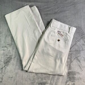 Greg Norman WCU Western Carolina University Golf Pants Mens 32x30 Pleated Beige